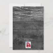 Monochrome Lighten Up! Weihnachtskarte (Rückseite)