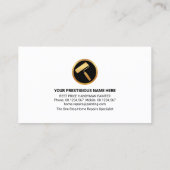 Monochrome Lila Pinselstriche Visitenkarte (Rückseite)