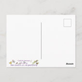 Monochrome Linie zeichnend akustische Gitarrenmusi Postkarte (Rückseite)