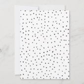 Monochrome Magazine Style Custom Foto Wedding Einladung (Rückseite)