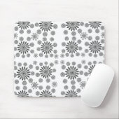 ​Monochrome Mandala Symphony: Modern Geometric Pat Mousepad (Mit Mouse)