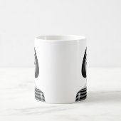 Monochrome Maus Kaffeetasse (Mittel)