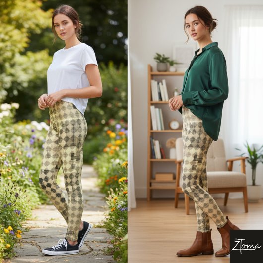 Monochrome Maus-Leggings Leggings