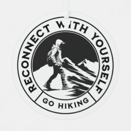 Monochrome Metallverzierung für Wanderer Ornament Aus Metall