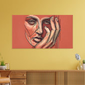 Monochrome Minimalismus Leinwand Art (Insitu (Wohnzimmer))