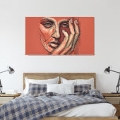 Monochrome Minimalismus Leinwand Art (Insitu (Schlafzimmer))