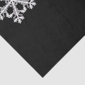 Monochrome Minimalistisch Snowflake Weihnachtsmust Seidenpapier (Detail)