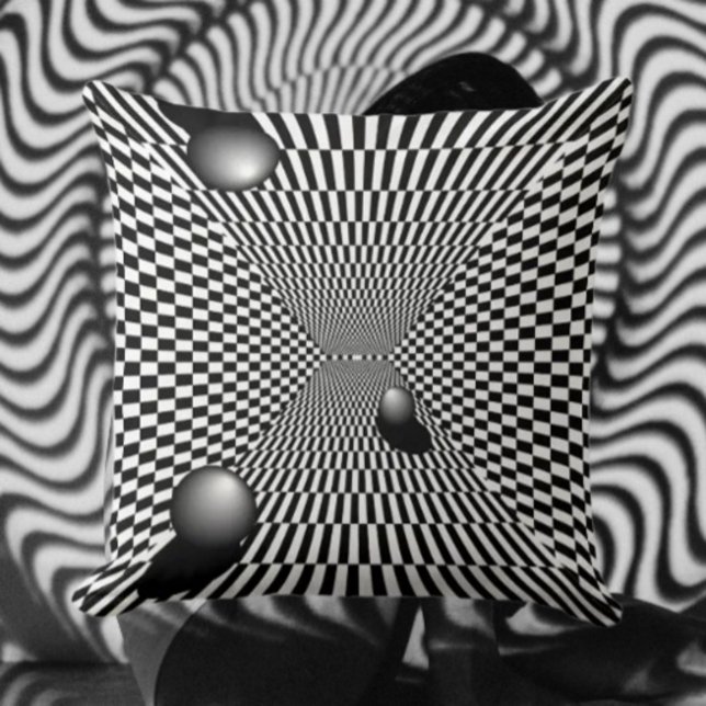 Monochrome Mirage Kissen (Von Creator hochgeladen)