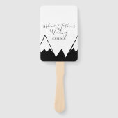 MOnochrome Mountain Top Wedding Suite Fächer (Vorderseite)