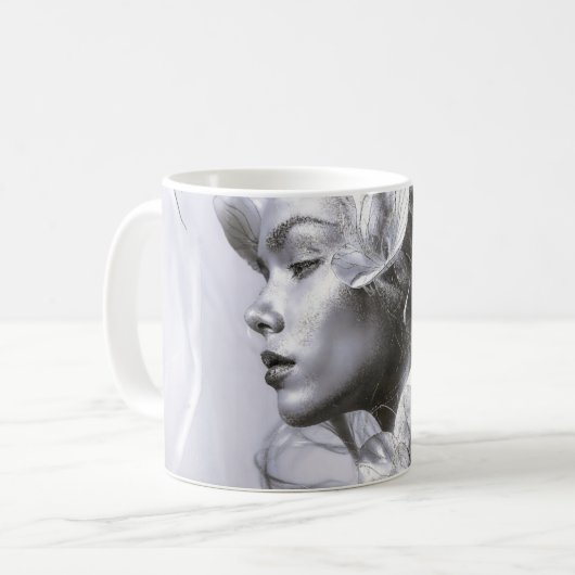 Monochrome Muse Kaffeetasse (Vorderseite Links)
