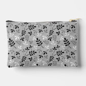 Monochrome Muster für Blätter Zubehörtasche (Rückseite)