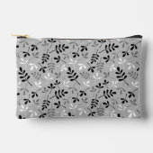 Monochrome Muster für Blätter Zubehörtasche (Vorderseite)