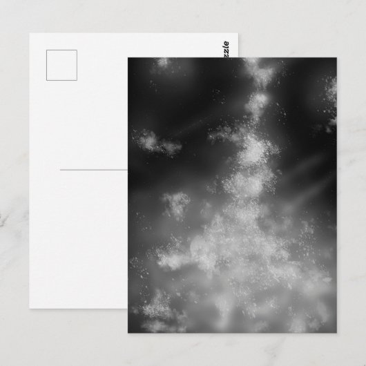 Monochrome Nachtkarte Postkarte (Vorne/Hinten)