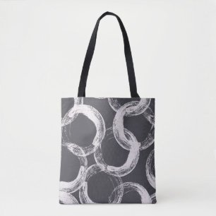 Monochrome nahtlose Muster mit Kreisen Tasche