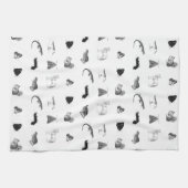 Monochrome Nature Tea Towel Geschirrtuch (Horizontal)
