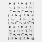 Monochrome Nature Tea Towel Geschirrtuch (Vertikal)
