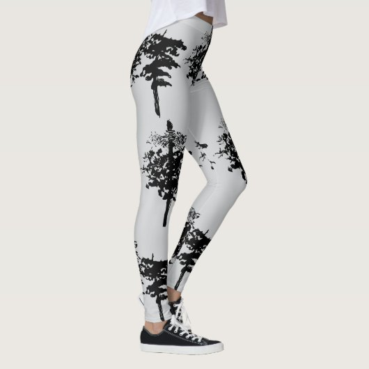 Monochrome Naturwanderung: Winter Branch Leggings (Rechts)