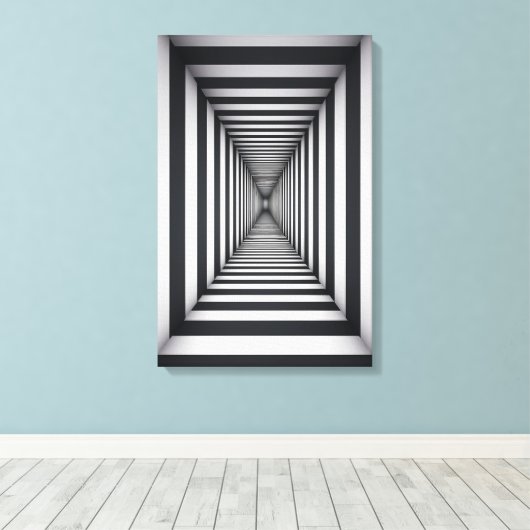Monochrome Odyssey Leinwanddruck (Insitu (Holzboden))