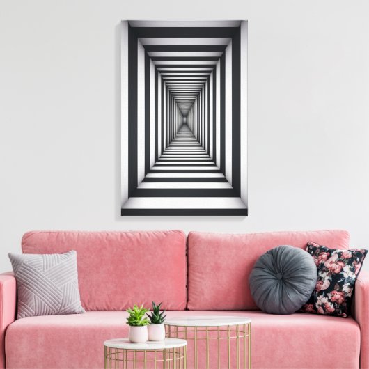 Monochrome Odyssey Leinwanddruck (Insitu (Wohnzimmer))