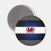 Monochrome Patagonia-Flagge Magnet (Vorderseite/Rückseite)