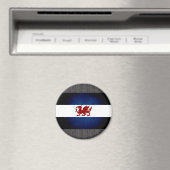 Monochrome Patagonia-Flagge Magnet (In Situ (Geschirrspüler))