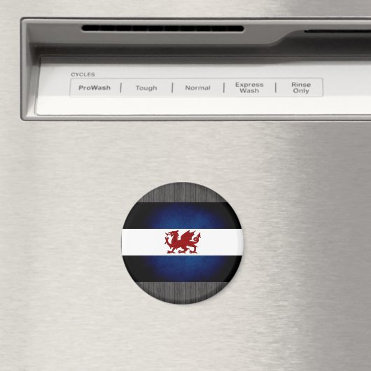 Monochrome Patagonia-Flagge Magnet (In Situ (Geschirrspüler))