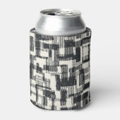 Monochrome Patchwork: Graphic Brushed Seamless. Dosenkühler (Kanne Vorderseite)