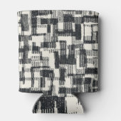 Monochrome Patchwork: Graphic Brushed Seamless. Dosenkühler (Rückseite)
