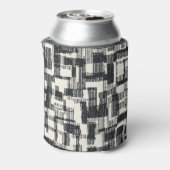 Monochrome Patchwork: Graphic Brushed Seamless. Dosenkühler (Kanne Rückseite)