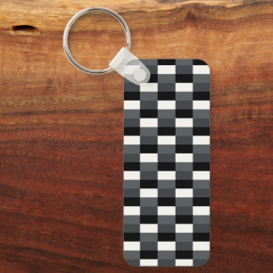 Monochrome Pattern of Gray, Grey, Black and White Schlüsselanhänger