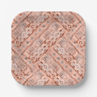 Monochrome Pixie Ethnisch Pappteller