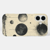 Monochrome Planetarium Case-Mate iPhone Hülle (Rückseite (Horizontal))