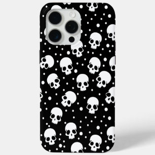 Monochrome Polka Dot Skull Case-Mate iPhone Hülle