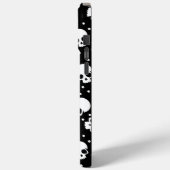 Monochrome Polka Dot Skull Case-Mate iPhone Hülle (Rückseite / Links)