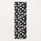 Monochrome Polka Dot Skull Yogamatte (Vorderseite)