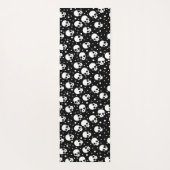 Monochrome Polka Dot Skull Yogamatte (Rückseite)