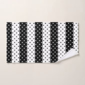 Monochrome Polka Dots Badetuch Set (Handtuch)