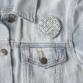 Monochrome Polka-Dottern-Muster (Schwarz-Weiß-Punk Button (Beispiel)