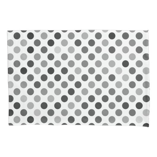 Monochrome Polka-Dottern-Muster (Schwarz-Weiß-Punk Kissenbezug (Vorderseite)