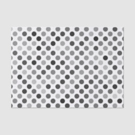 Monochrome Polka-Dottern-Muster (Schwarz-Weiß-Punk Seidenpapier