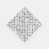 Monochrome Polka-Dottern-Muster (Schwarz-Weiß-Punk Serviette (Ecke)