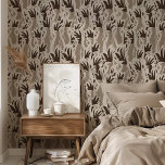 Monochrome Pop Art Cockatoos Wallpaper Tapete<br><div class="desc">Die raffinierte Tapete "Monochrome Pop Art Cockatoos" verleiht Ihrem Interieur ein besonderes Flair. Dieses moderne Design zeichnet sich durch ein sich wiederholendes Kakadomuster mit prominenten Wappen aus, das in einem beeindruckenden Pop-Kunststil dargestellt ist. Die monochrome Farbpalette aus Braun und Beige schafft eine raffinierte und elegante Atmosphäre, die sich für verschiedene...</div>