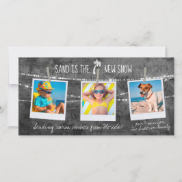 Monochrome Pop Florida Holiday 3-Foto-Karte