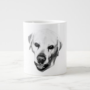 Monochrome Präsenz Jumbo-Tasse