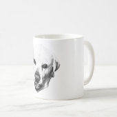 Monochrome Präsenz Kaffeetasse (VorderseiteRechts)