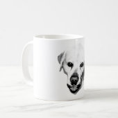 Monochrome Präsenz Kaffeetasse (Vorderseite Links)