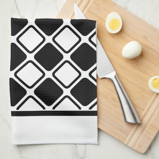 Monochrome Quadrate Geschirrtuch (Viertel Falte)