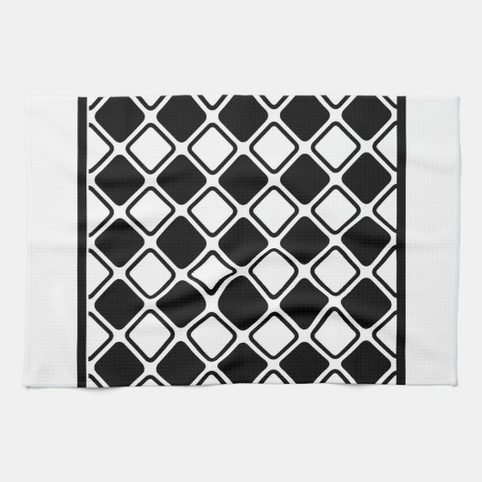 Monochrome Quadrate Geschirrtuch (Horizontal)