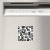 Monochrome Quadrate Magnet (In Situ (Geschirrspüler))