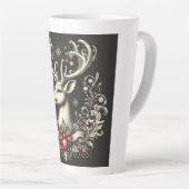 Monochrome Rentier Latte-Tasse Milchtasse (Rechte Ecke)